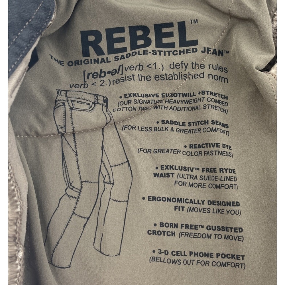 Kuhl Rebel Pants Mens 34x34 Brown Hiking Trail Canvas Camp Fishing Work Chore - Picture 8 of 11